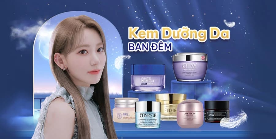 Review 18+ loại kem dưỡng trắng da ban đêm tốt nhất hiện nay￼