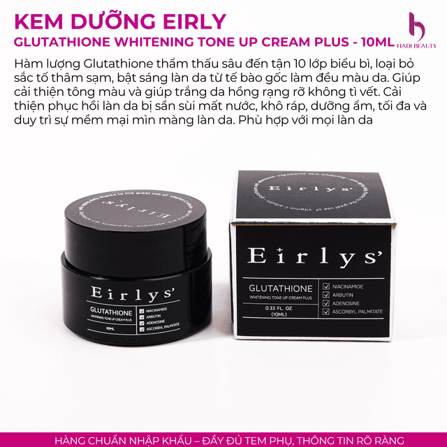 Kem dng Eirlys' Glutathione Whitening Tone Up Cream Plus Kem dng Eirlys' Glutathione Whitening Tone Up Cream Plus