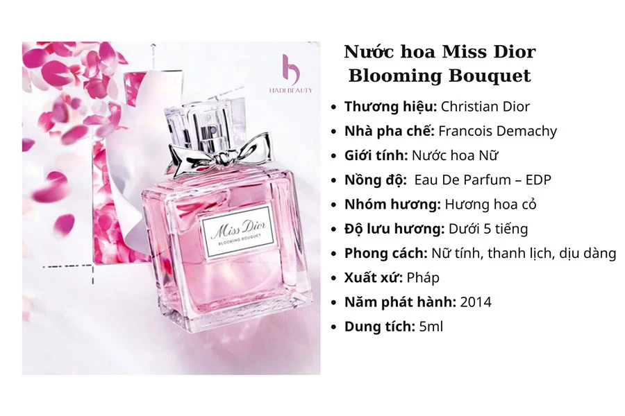 nước hoa miss dior blooming bouquet cực kỳ thu hút chị em phụ nữ