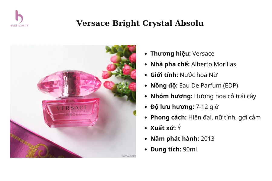 Phiên bản nâng cấp của nước hoa kim cương hồng nổi tiếng đến từ nhà Versace