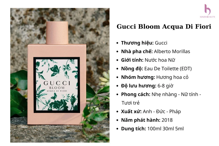 nước hoa gucci bloom xanh lá