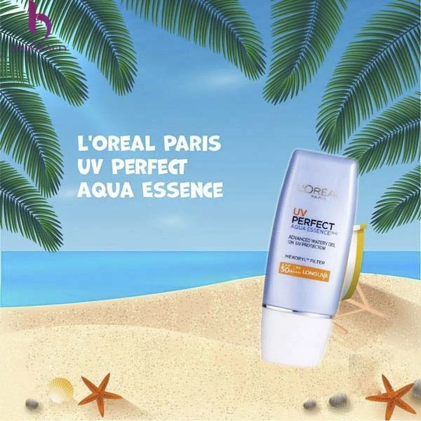review kem chống nắng cho da khô LOreal Paris UV Perfect Aqua Essence SPF50 PA