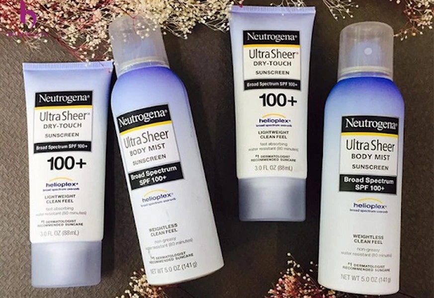 kem chống nắng dùng cho da mặt Neutrogena chịu nước Ultra Sheer Dry-Touch Sunscreen SPF100+