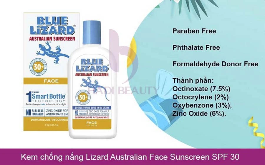 kem chống nắng nào tốt nhất hiện nay Blue Lizard Australian Face Sunscreen SPF 30