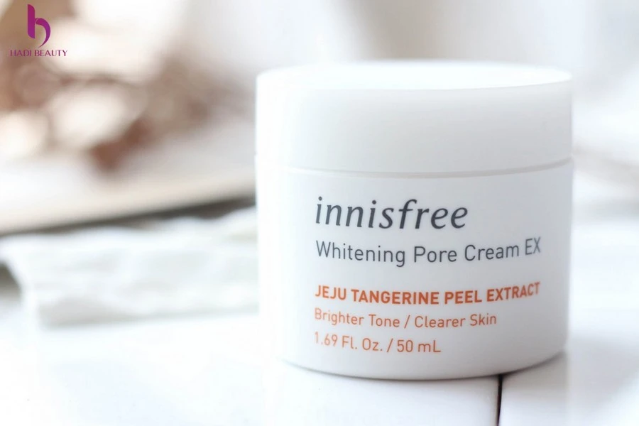 Innisfree Whitening Pore Cream EX chứa các thành phần thiên nhiên