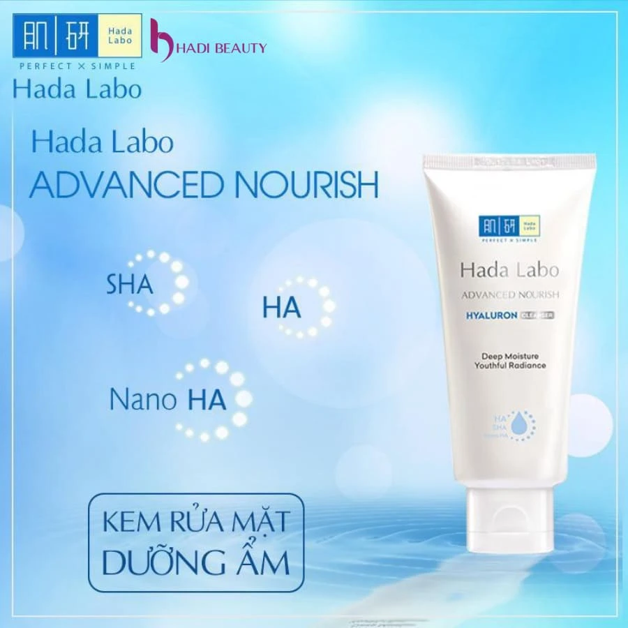 Sữa rửa mặt Hada Labo Advanced Nourish Hyaluron Cleanser