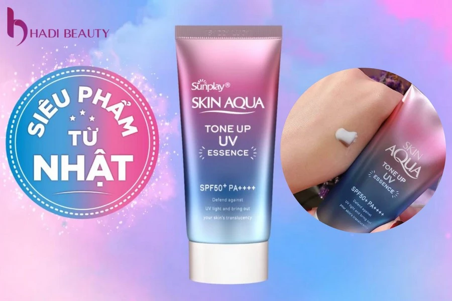 các loại kem chống nắng tốt Skin Aqua Tone Up UV SPF 50+