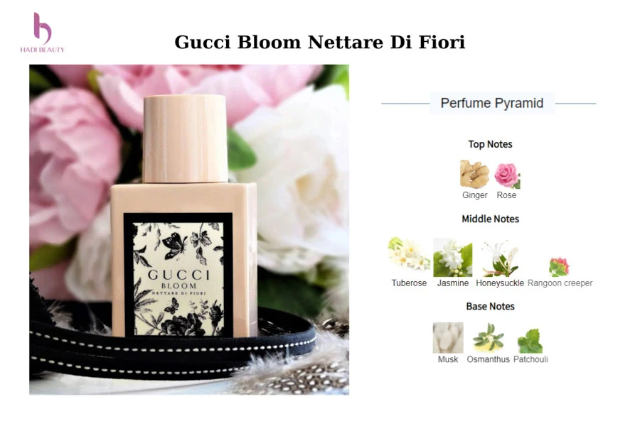Các tầng hương của nước hoa Gucci Bloom Nettare Di Fiori