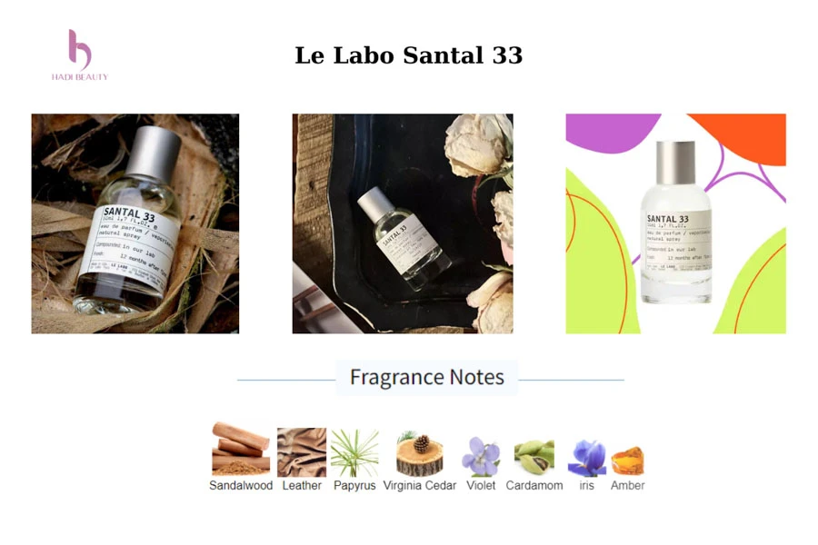 Mùi hương thanh lịch và cuốn hút của nước hoa le labo santal 33