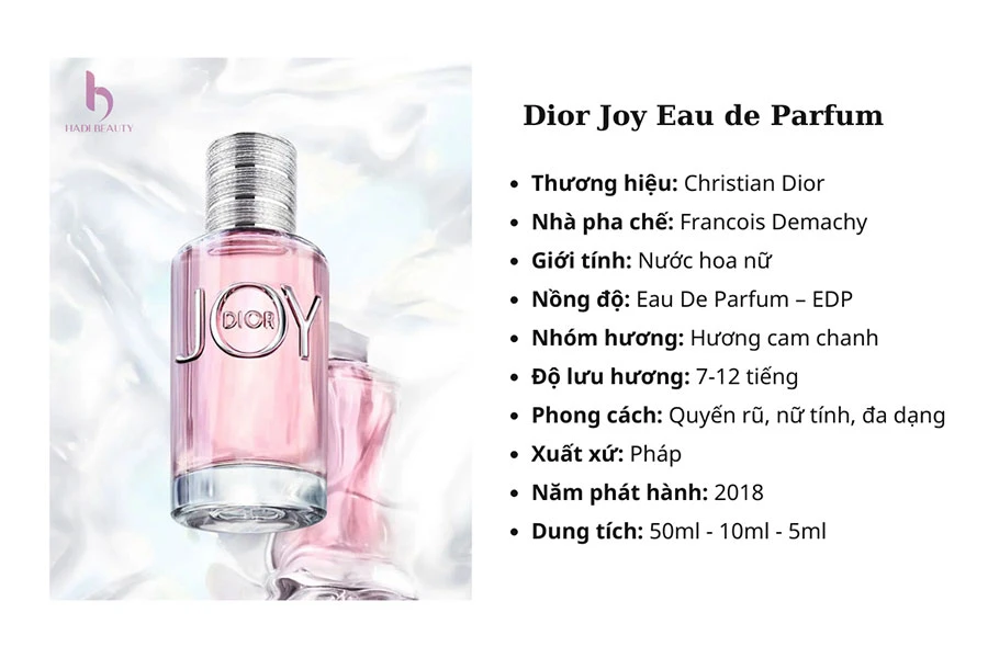 nuoc hoa dior joy của thương hiệu Dior