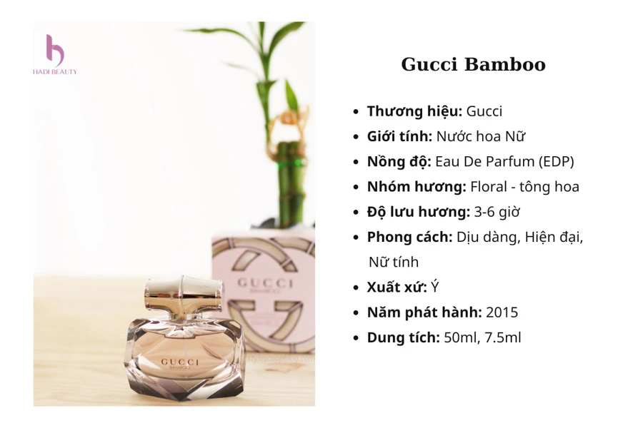 Gucci bamboo 75ml ra mắt công chúng