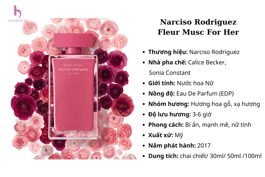 Narciso hồng đậm Fleur Musc for Her