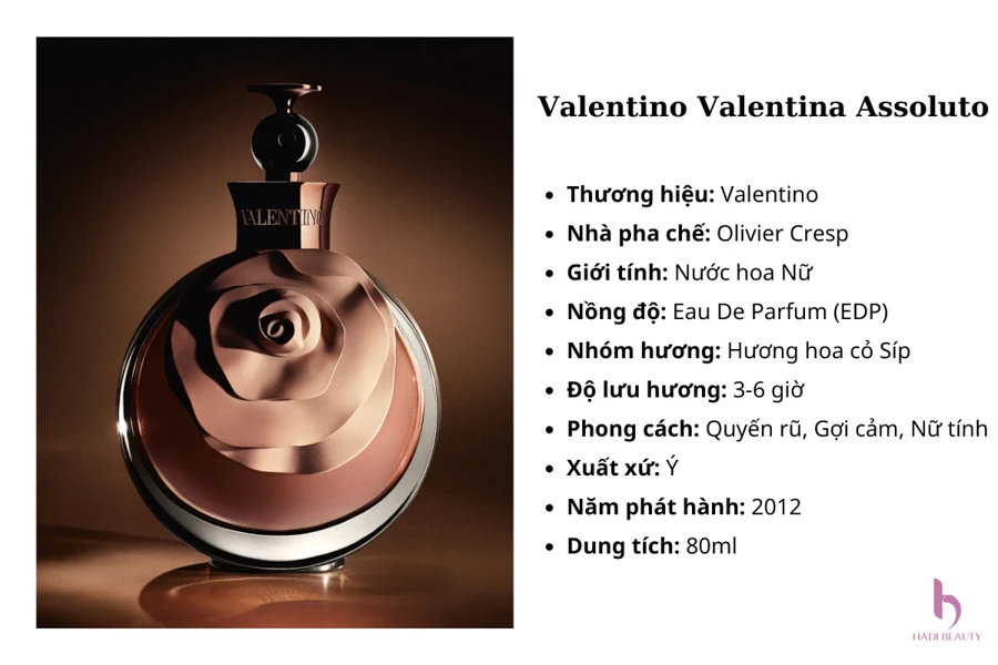 nước hoa valentina assoluto là phiên bản kế nhiệm của nhà valentino