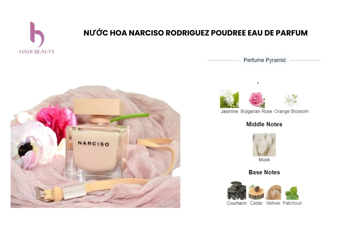 hương thơm mê hoặc của nước hoa narciso poudree