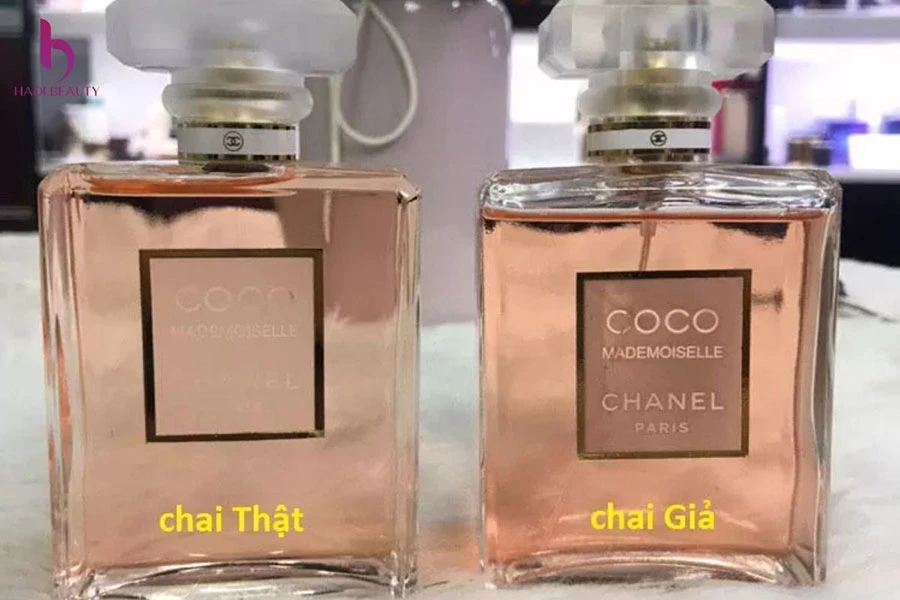 Phân biệt nước hoa Chanel thật giả thông qua màu sắc