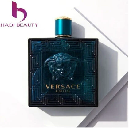 Chai nước hoa Versace Eros được in nổi với nhiều đường nét công phu, tỉ mỉ