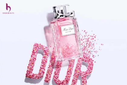 Nước hoa mini Miss Dior Rose N'Roses cùng thiết kế màu hồng vô cùng nữ tính