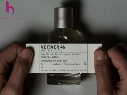 Review thiết kế nước hoa Le labo 46 Vetiver