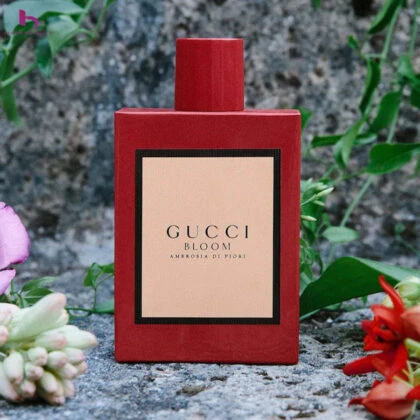 Review nước hoa Gucci Bloom ambrosia di Fiori với tông màu đỏ rực rỡ